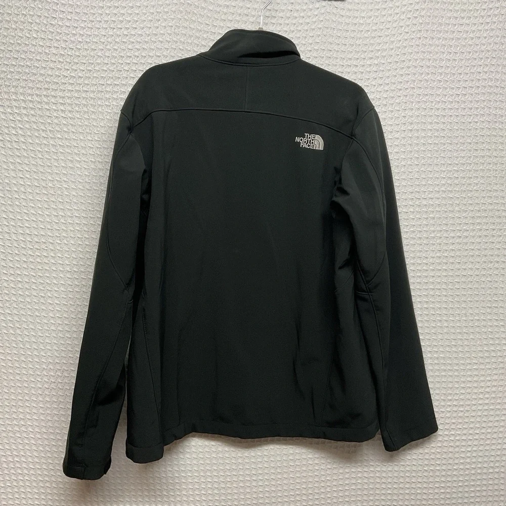 The North Face  Jacket Mens Large Black Softshell Full‎ Zip Windbreaker